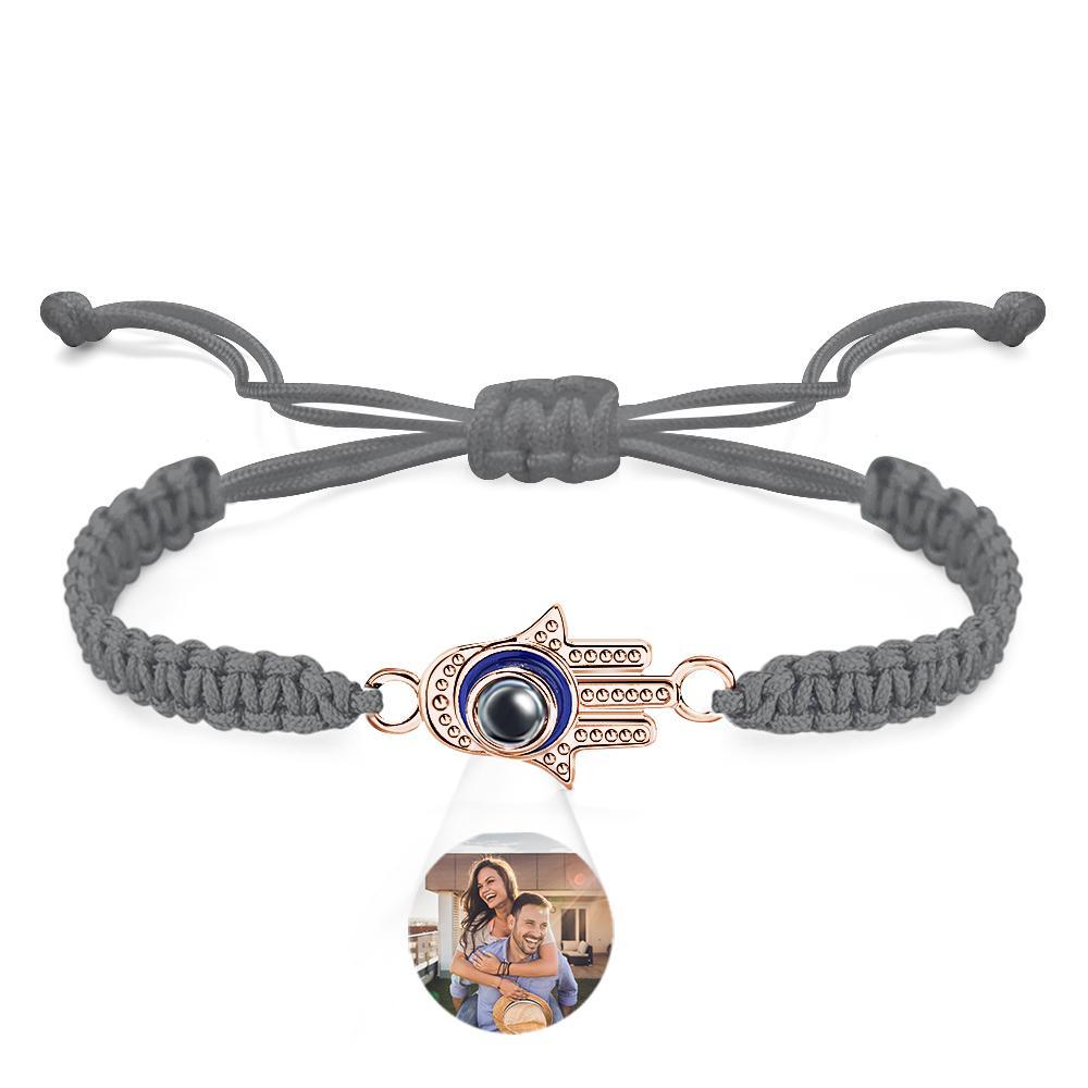 Custom Projection Bracelet Evil Eye Fashion Men's Gift - yournamenecklaceuk