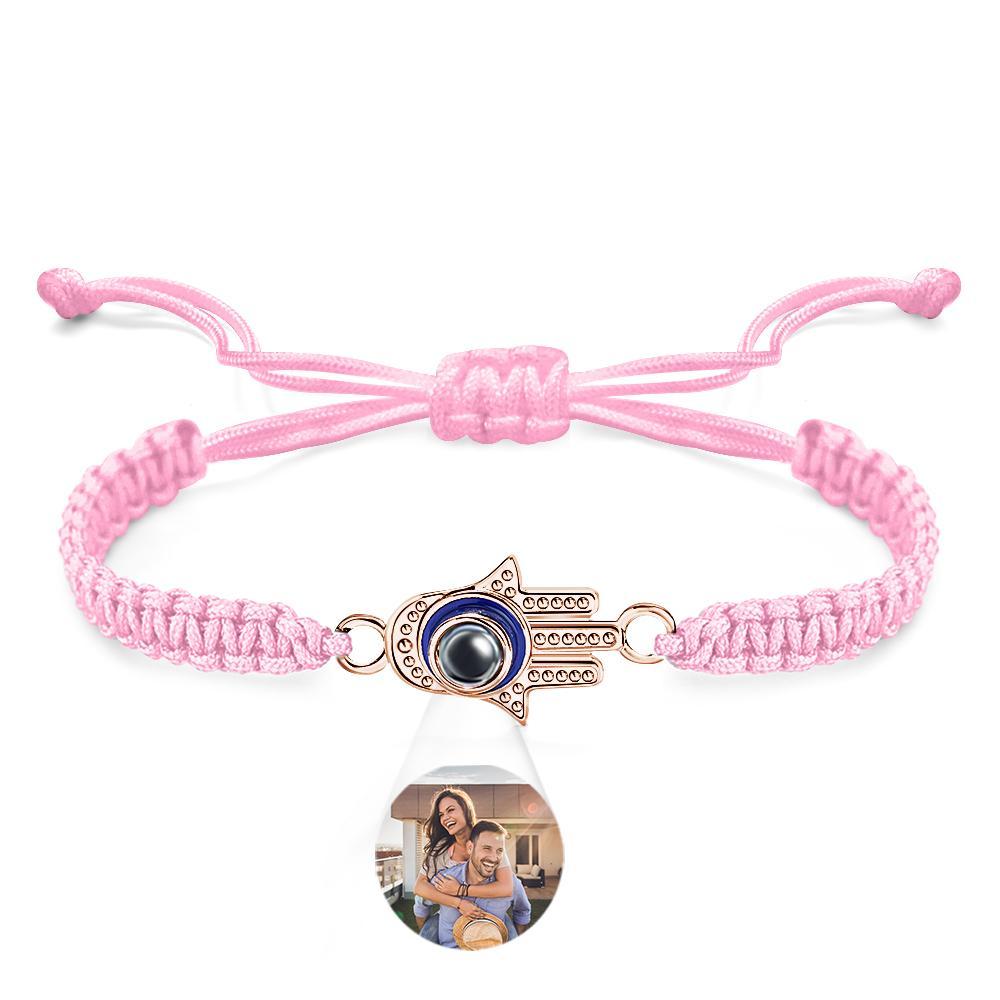 Custom Projection Bracelet Evil Eye Fashion Men's Gift - yournamenecklaceuk