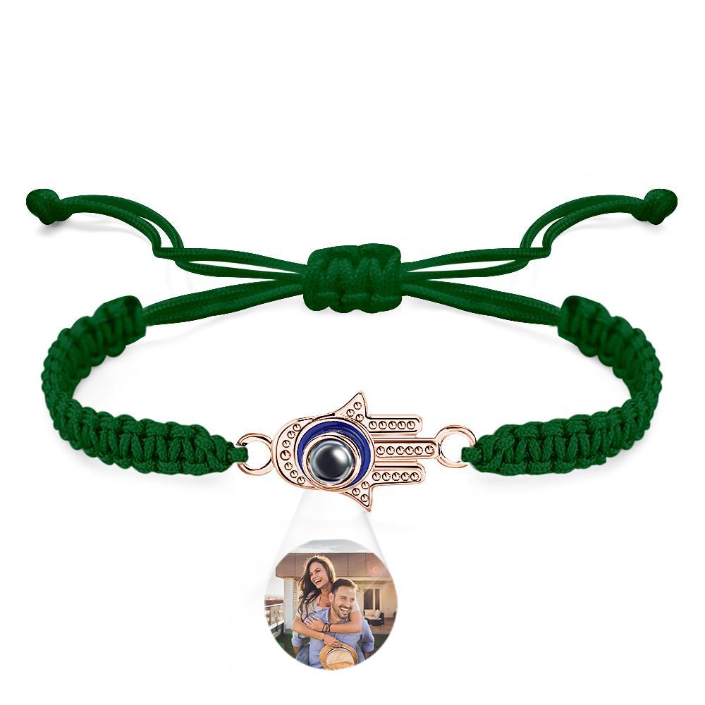 Custom Projection Bracelet Evil Eye Fashion Men's Gift - yournamenecklaceuk