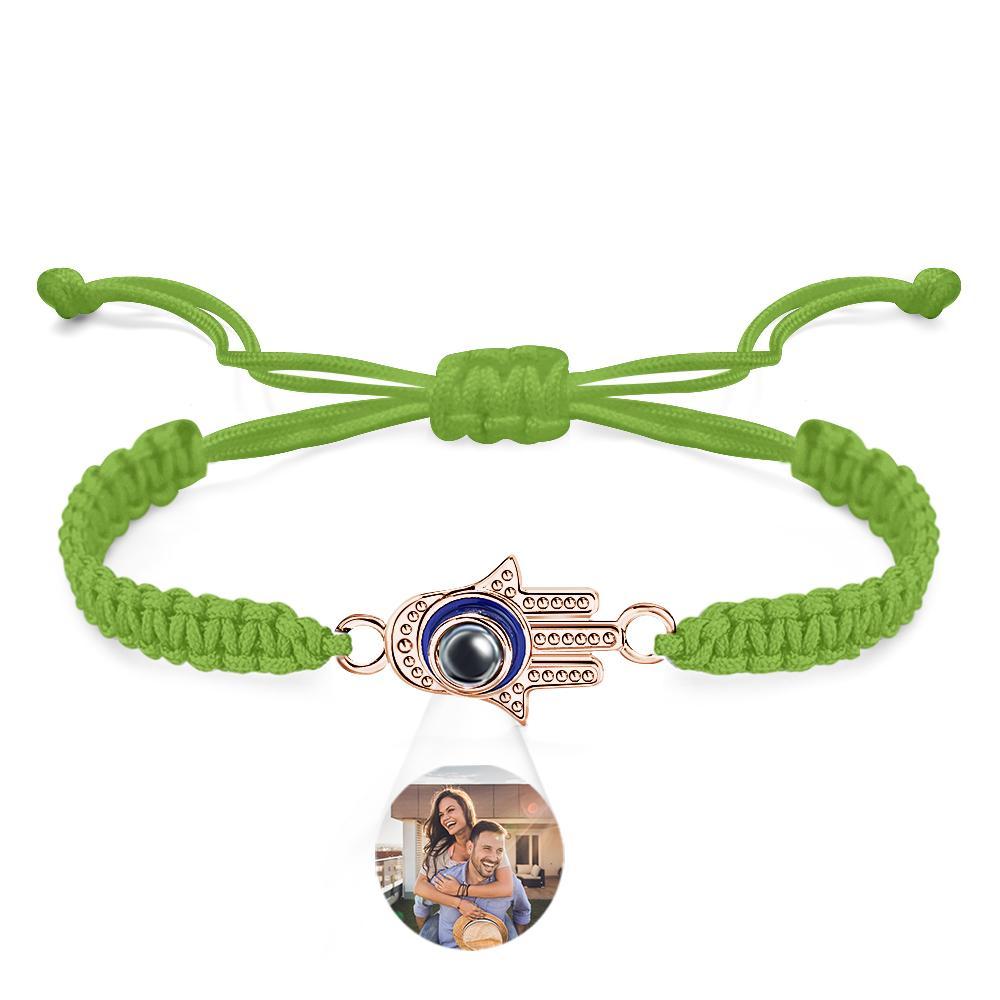 Custom Projection Bracelet Evil Eye Fashion Men's Gift - yournamenecklaceuk