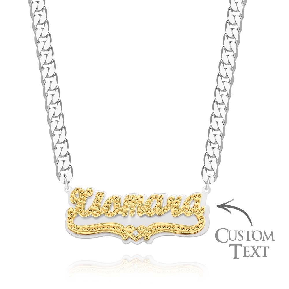 Personalized Hip Hop Name Necklace Trendy Hip Hop Nameplate Necklace Gifts for Men - yournamenecklaceuk