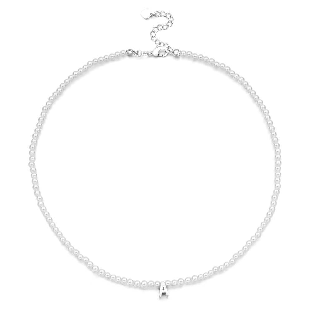 Personalized Pearl Necklace Custom Name Necklace Gift For Her - yournamenecklaceuk