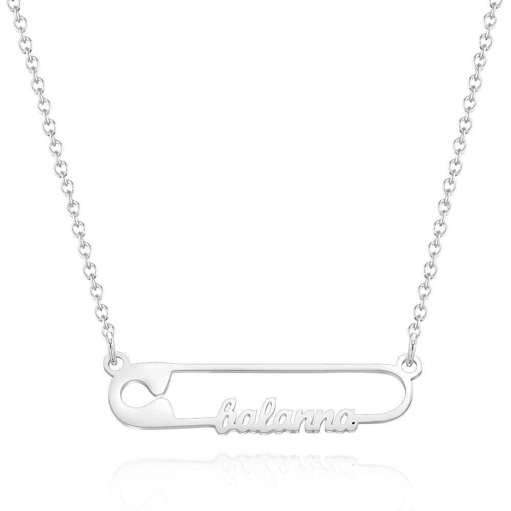 Clip Creative Cute Personalized Name Necklace Custom Women Pendant Necklace Birthday Gifts - yournamenecklaceuk