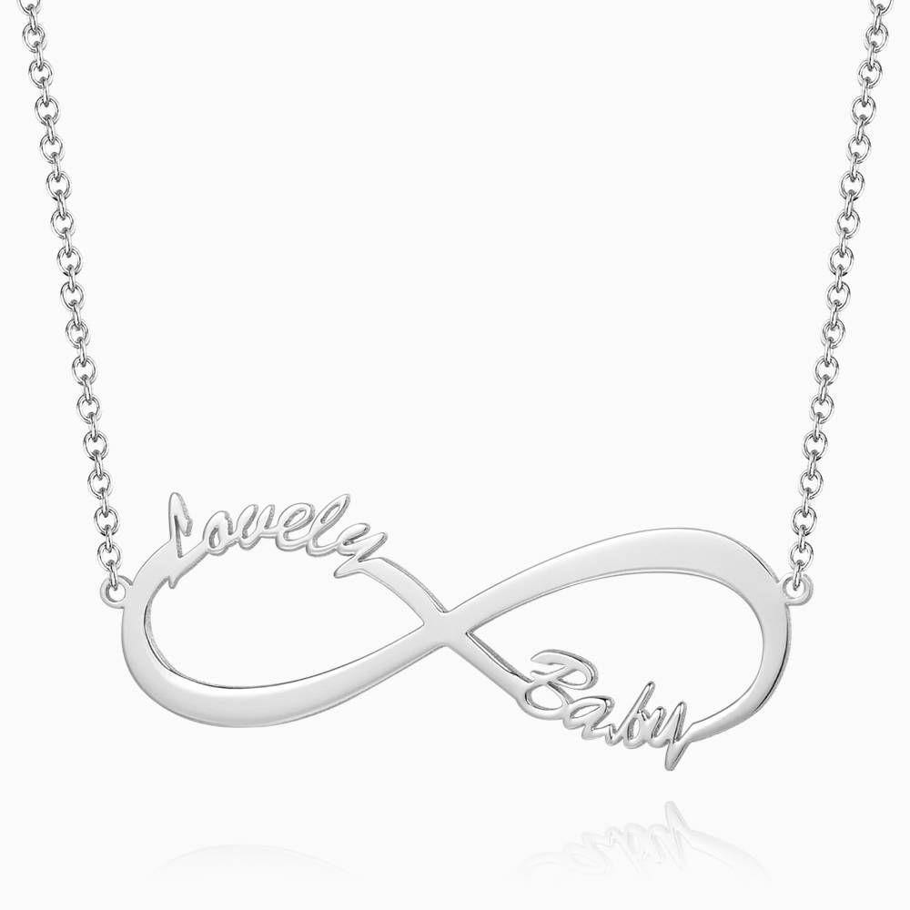 Children's Infinity Name Necklace Rose Gold Plated - yournamencklaceuk