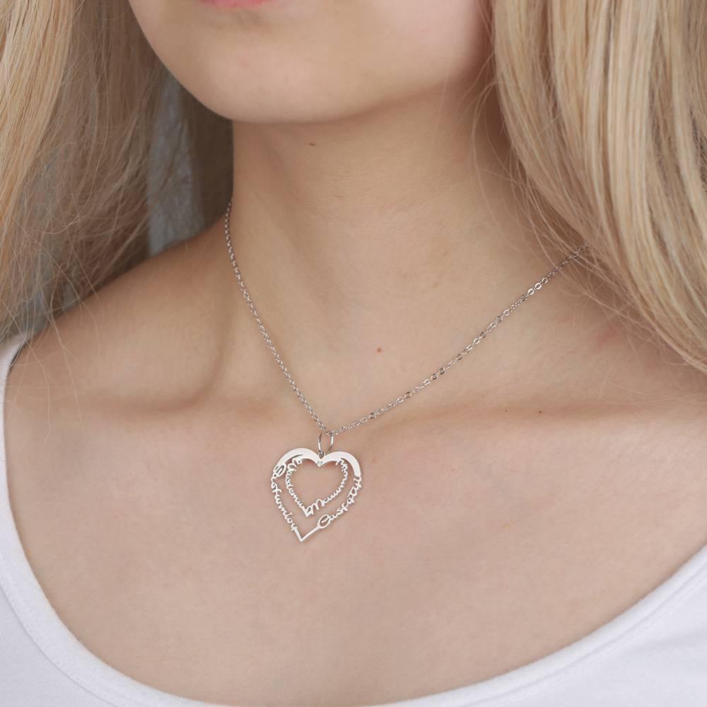 Custom Birthstone Name Necklace, Keepsake Gift Platinum Plated - yournamencklaceuk