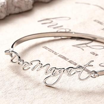 Custom Name Bracelet Adjustable Memorial Bracelet Gift For Women - yournamenecklaceuk