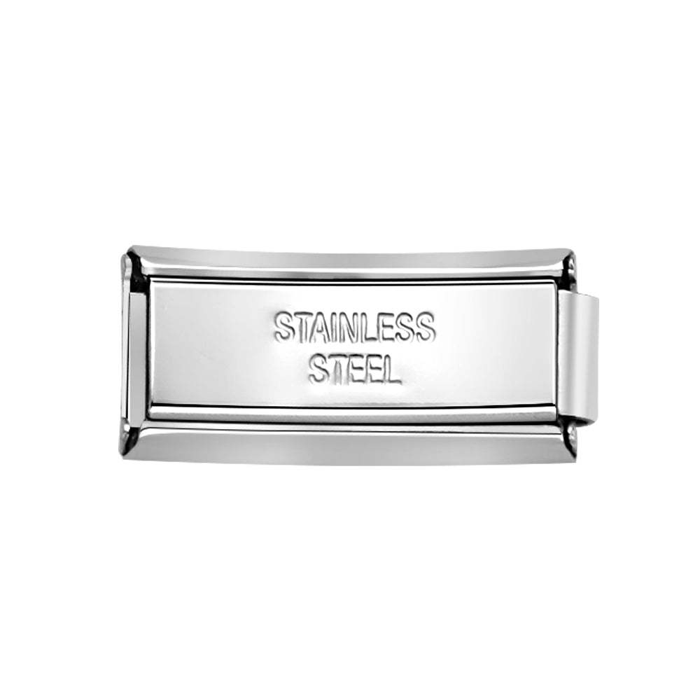 Custom Photo Engraved Italian Charm For Italian Charm Bracelets Composable Link - yournamenecklaceuk