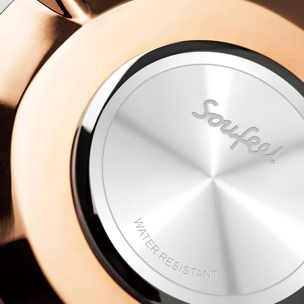 Engraved Photo Watch with Luminous Pointer Rose Gold Alloy Bracelet Photo Watch 40mm - Unisex - yournamenecklaceuk