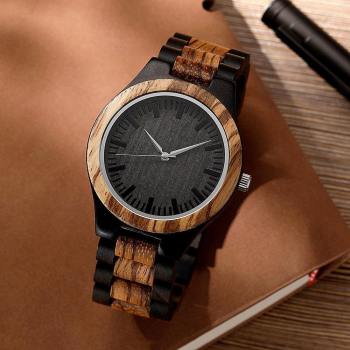 Personalized Engraved Watch Wooden Watch for Father - yournamenecklaceuk