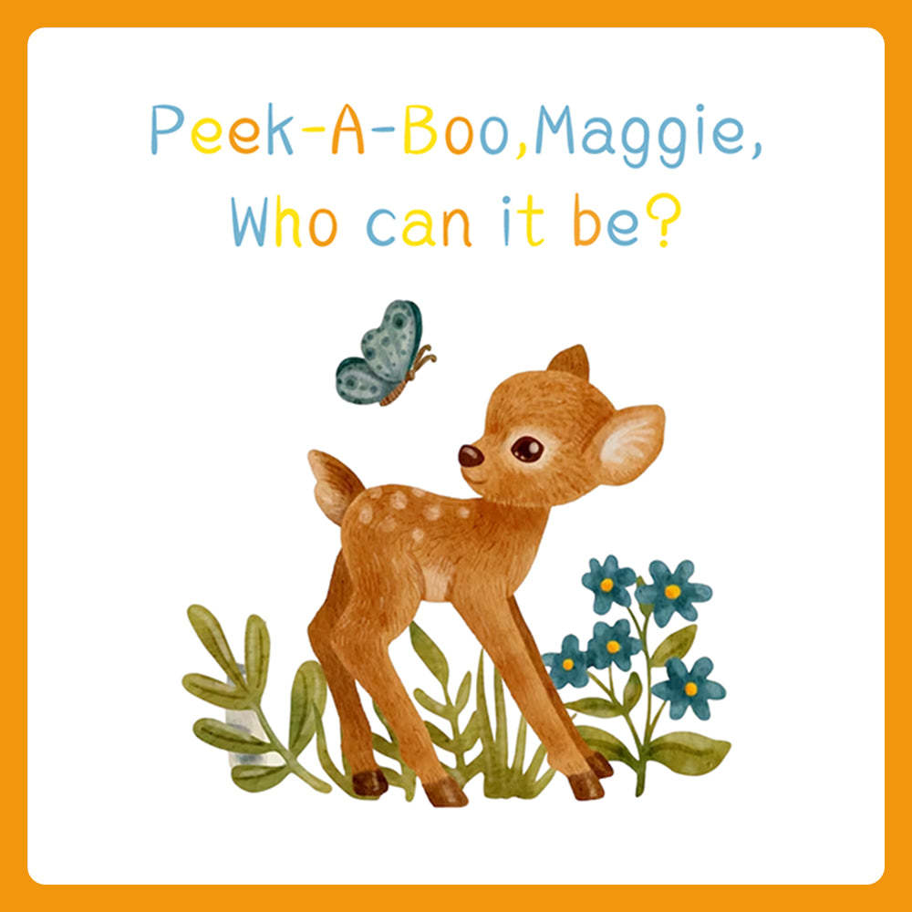 Personalized Children's Book Baby Family Member Cognitive Book Custom Name and Content - yournamenecklaceuk