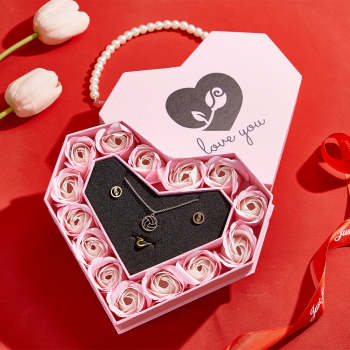 Romantic Heart Shaped Handheld Jewellery Gift Box Valentine's Day Gift - yournamenecklaceuk