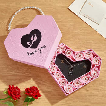 Romantic Heart Shaped Handheld Jewellery Gift Box Valentine's Day Gift - yournamenecklaceuk