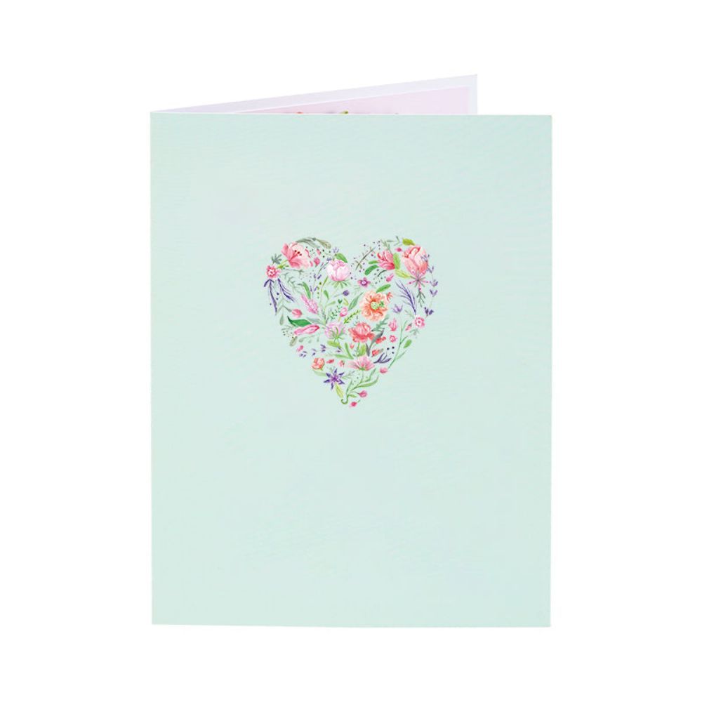Hummingbird Heart 3D Pop Up Greeting Card - yournamenecklaceuk