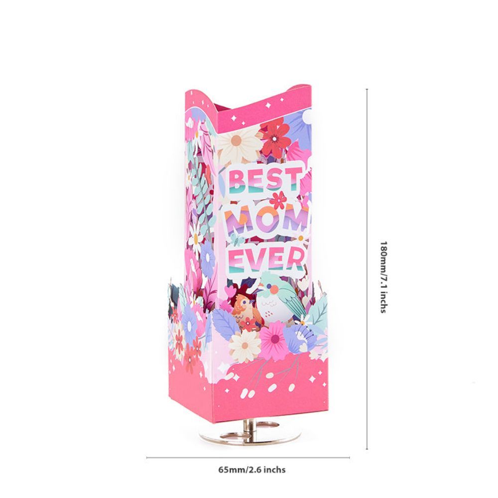 Best Mom Ever 3D Paper Music Box Gift for Mother's Day - yournamenecklaceuk