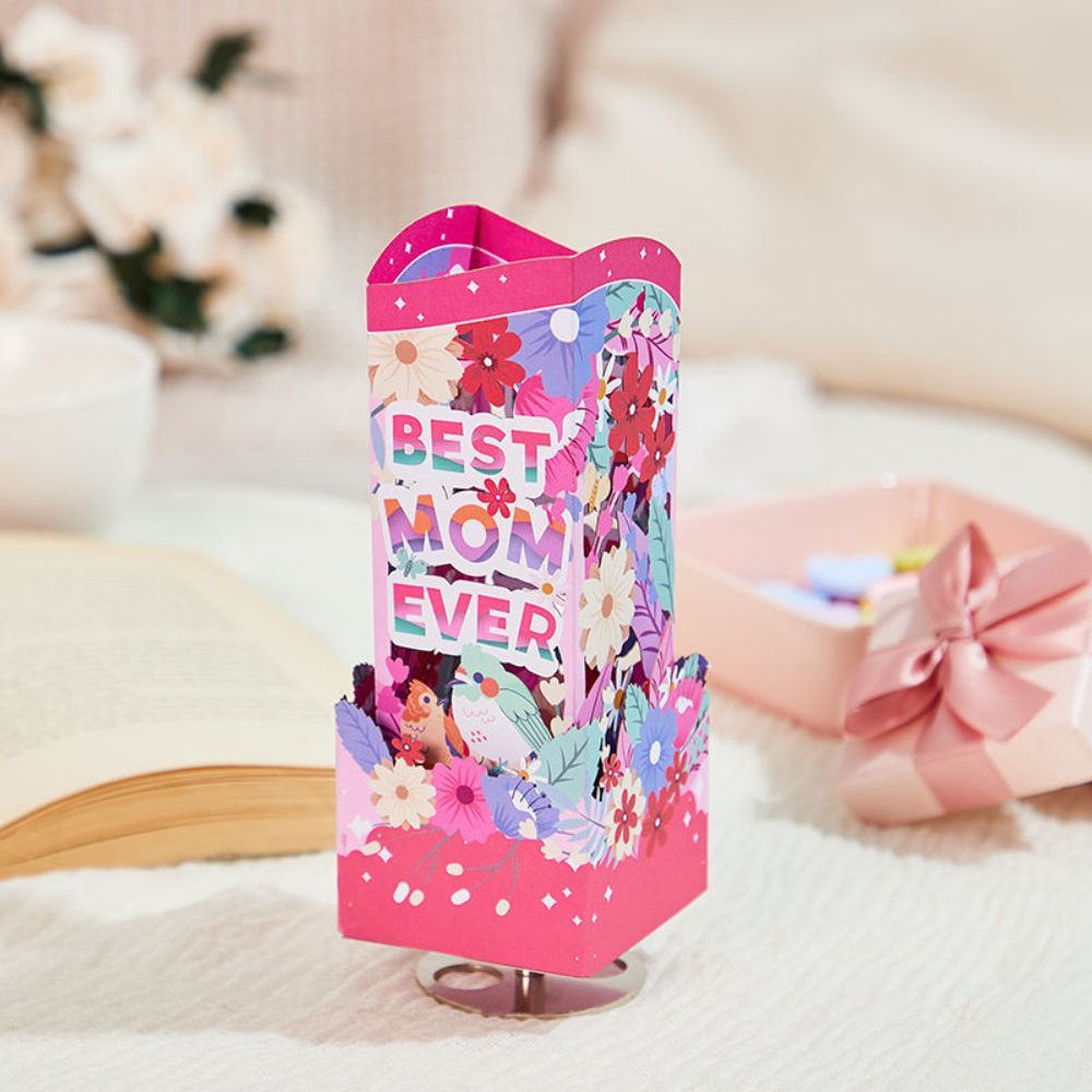 Best Mom Ever 3D Paper Music Box Gift for Mother's Day - yournamenecklaceuk