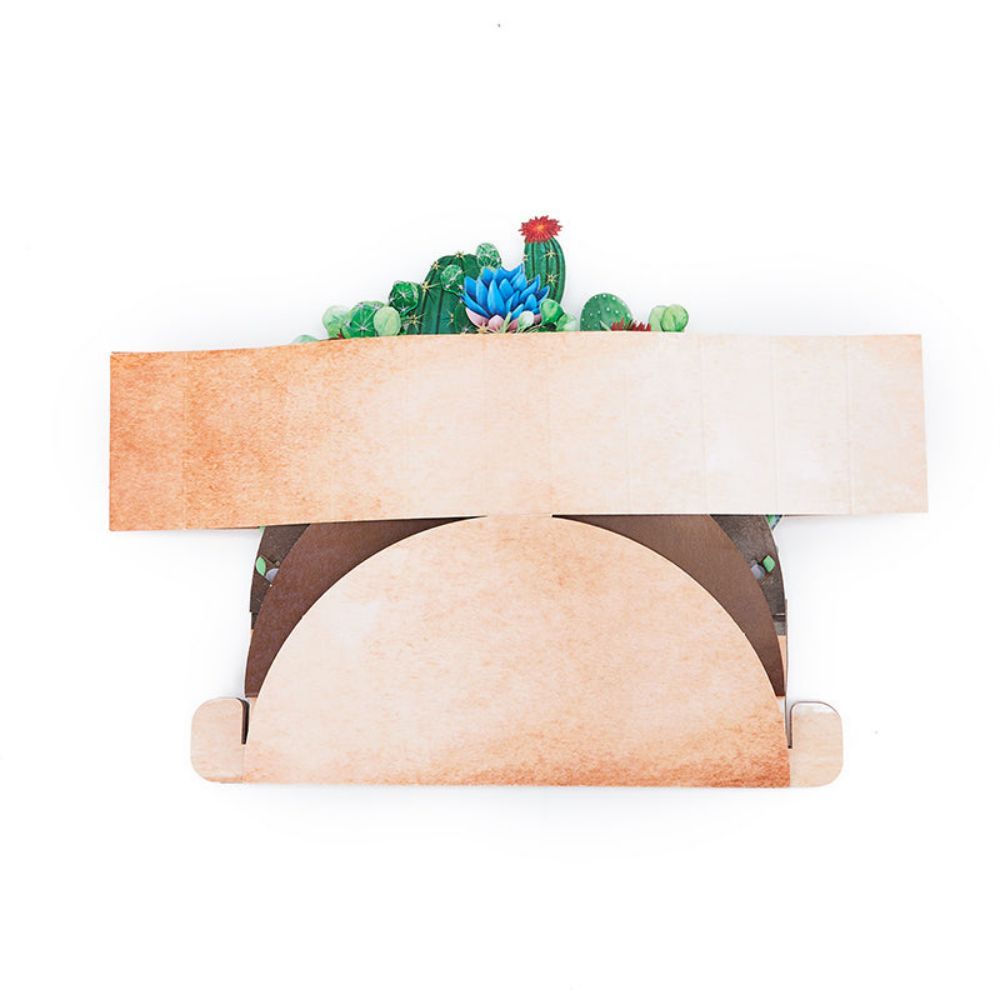 Cactus Plants Pop Up Card Flower Pot 3D Pop Up Greeting Card - yournamenecklaceuk
