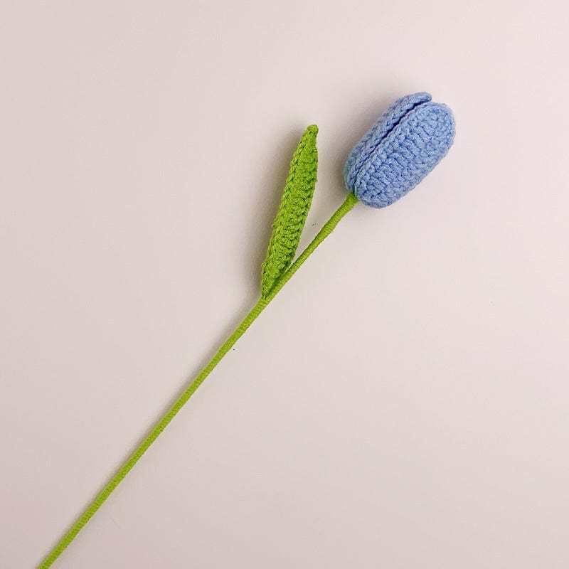 Tulip Crochet Flower Handmade Knitted Flower Gift for Lover - yournamenecklaceuk