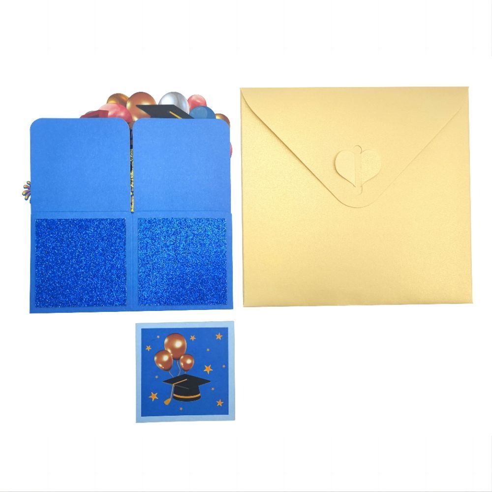 Congratulations 3D Pop Up Box Card Graduate Greeting Card - yournamenecklaceuk