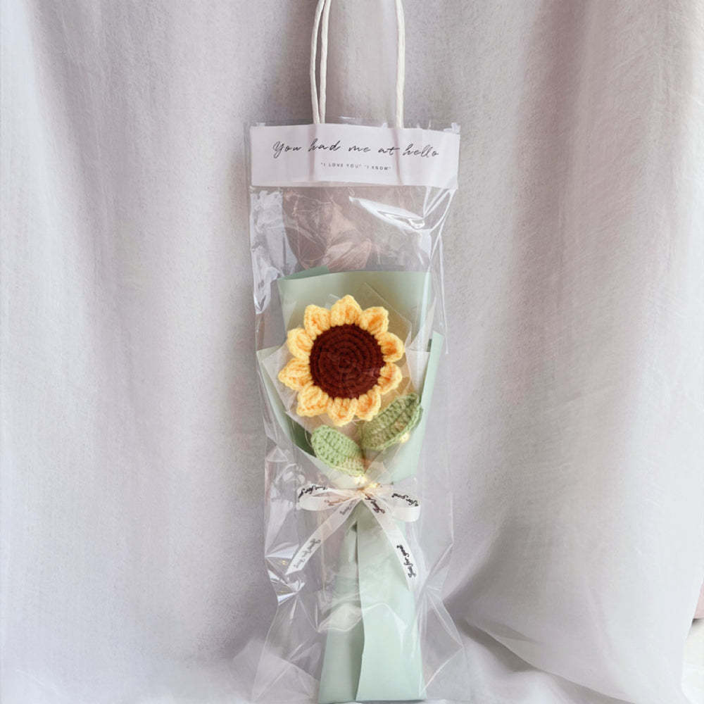 1pc Crochet Flower Handmade Knitted Flower with Light Strip Gift for Lovers - yournamenecklaceuk