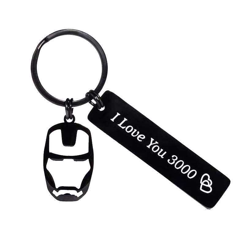 Stainless Steel Keychain Avengers Iron Man Gifts - yournamenecklaceuk