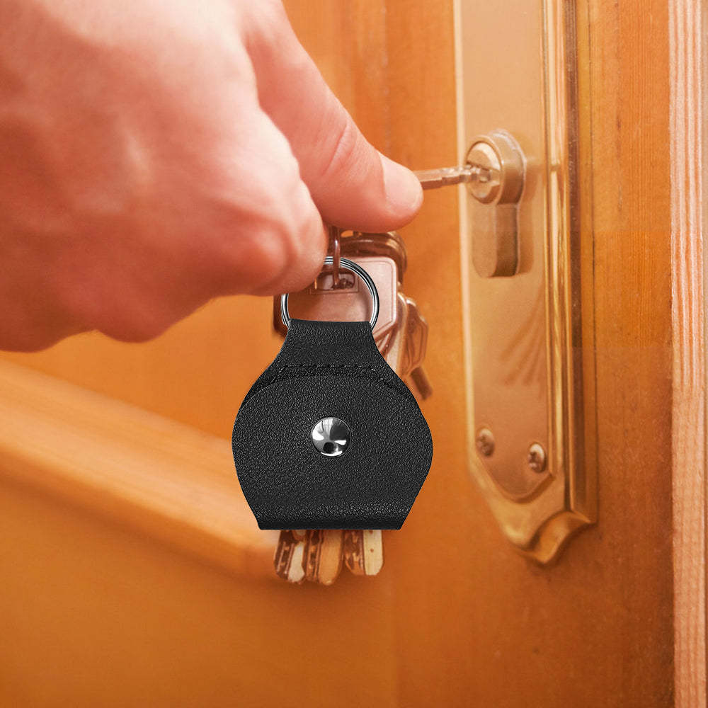 Pocket Hug Token with Leather Keychain Gifts for Friend Son Daughter Brother Sister - yournamenecklaceuk