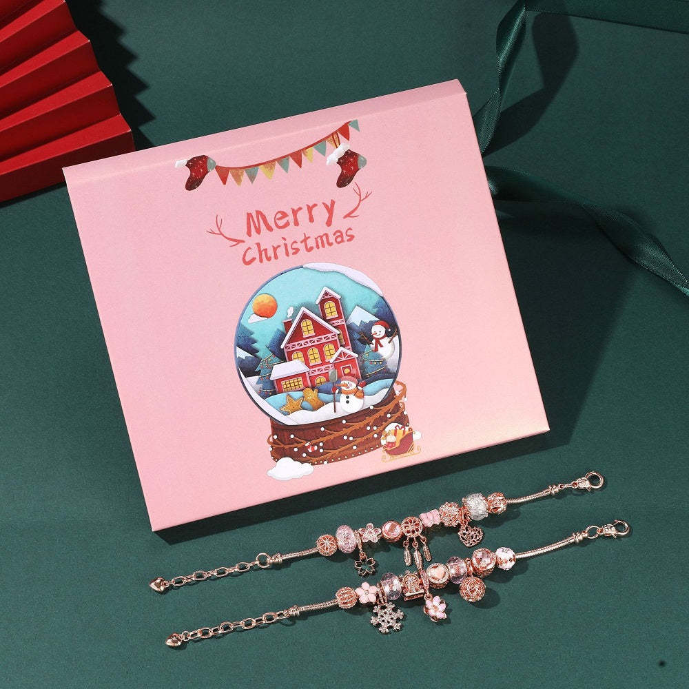 Christmas Advent Countdown Diy Bracelet Set Blind Box Bracelet Gift for Children's - yournamenecklaceuk