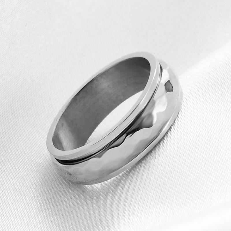 Spinner Ring Relieving Anxiety Rotating Ring Jewelry Gift for Women Men - yournamenecklaceuk