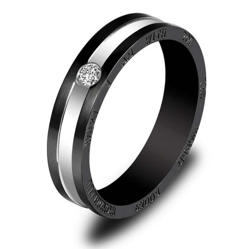 Fashion Simple Titanium Steel Ring Valentine's Day Gift for Couple - yournamenecklaceuk