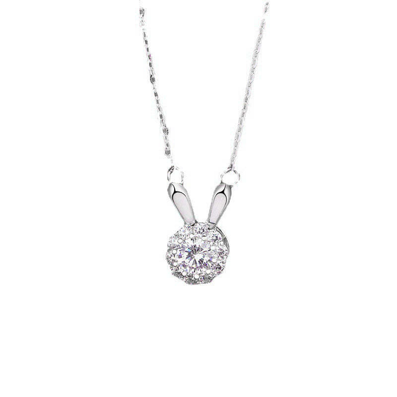 Rotating Bunny Necklace Design Premium Gifts - yournamenecklaceuk