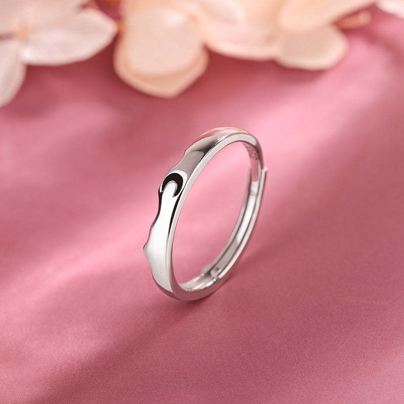 Sun and Moon Couple Rings Matching Promise Ring Adjustable Ring Gift for Lovers - yournamenecklaceuk