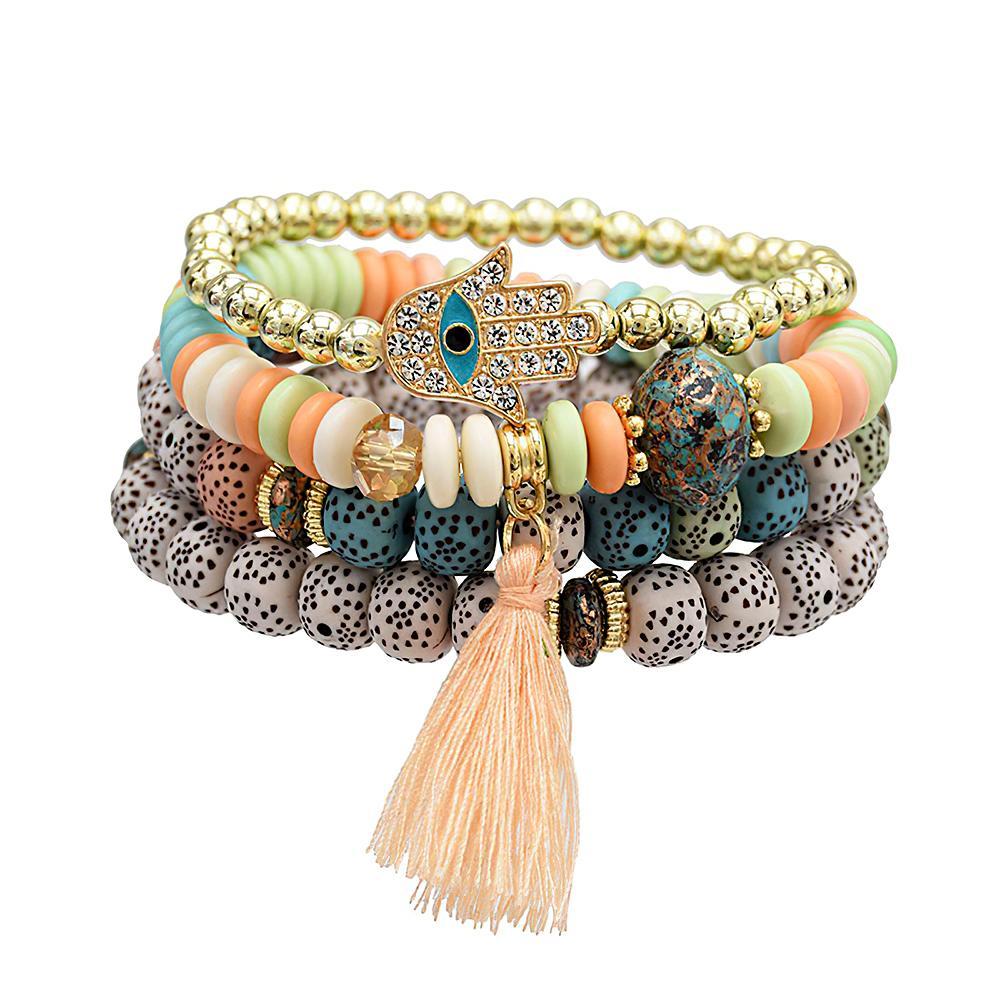 Bohemia Stacking Bracelets Multi-layer Trend Gifts for Girlfriend - yournamenecklaceuk