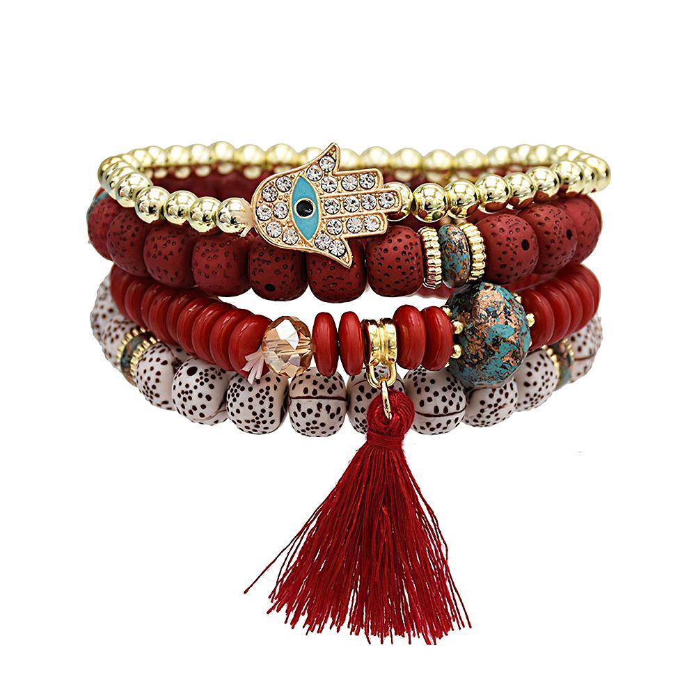 Bohemia Stacking Bracelets Multi-layer Trend Gifts for Girlfriend - yournamenecklaceuk