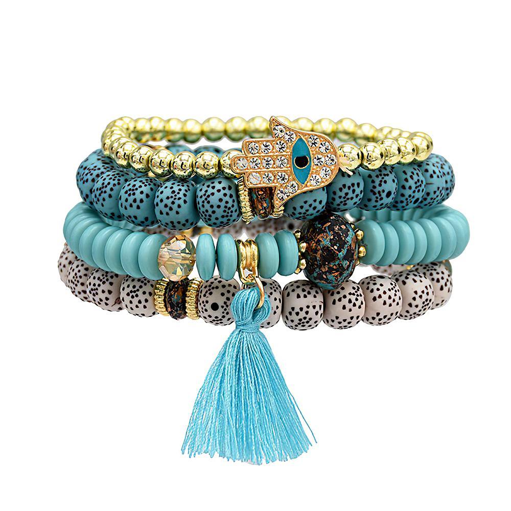 Bohemia Stacking Bracelets Multi-layer Trend Gifts for Girlfriend - yournamenecklaceuk