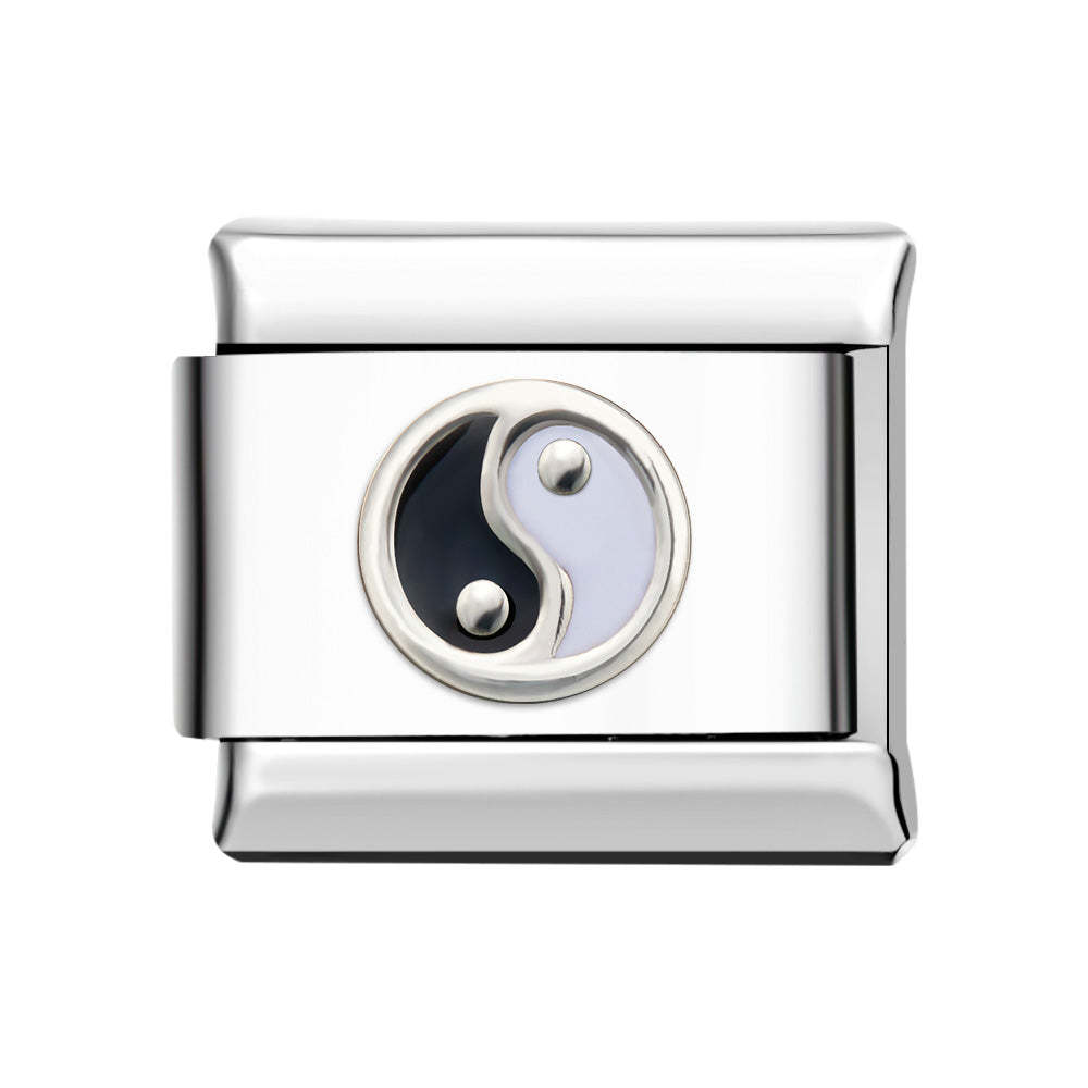 Bagua Italian Charm For Italian Charm Bracelets Composable Link - yournamenecklaceuk
