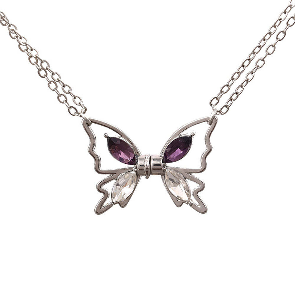 Personalized Couple Necklace Magnetic Matching Butterfly Necklaces for Couples Valentine's Gift for Lover - yournamenecklaceuk