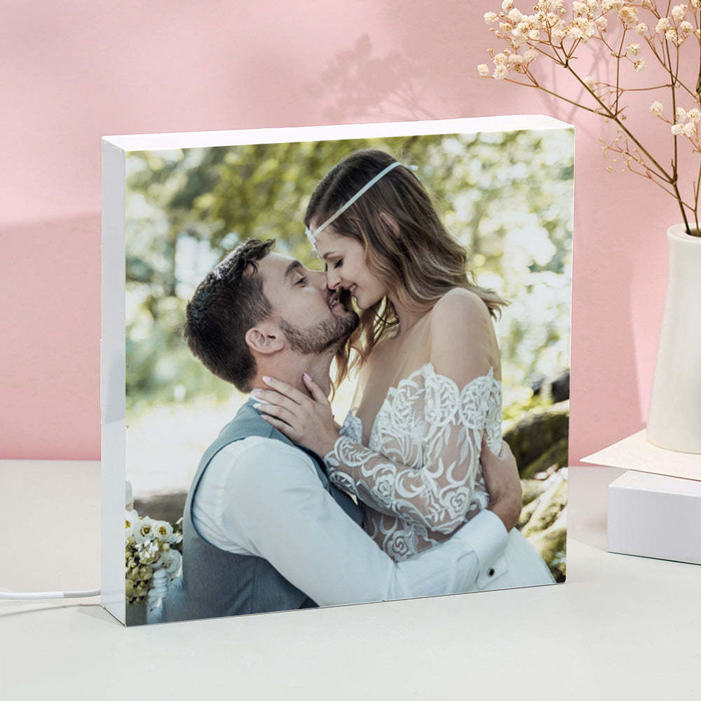Custom Photo Acrylic Night Light Personalized Engraved Lamp Room Decor Gifts For Couples - yournamenecklaceuk