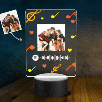 Customized Spotify LED light lamp Custom Night Light Couples Gift - yournamenecklaceuk