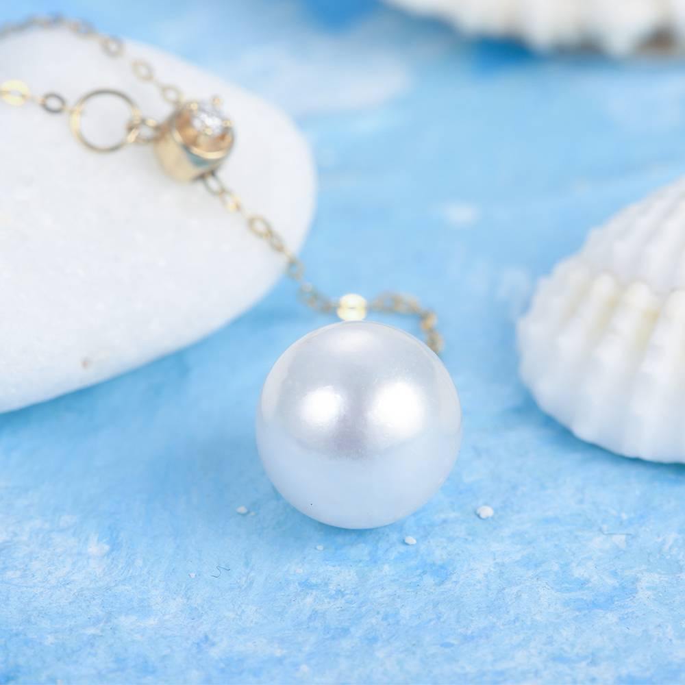 Pearl Necklace 18K Gold - Golden - soufeelus
