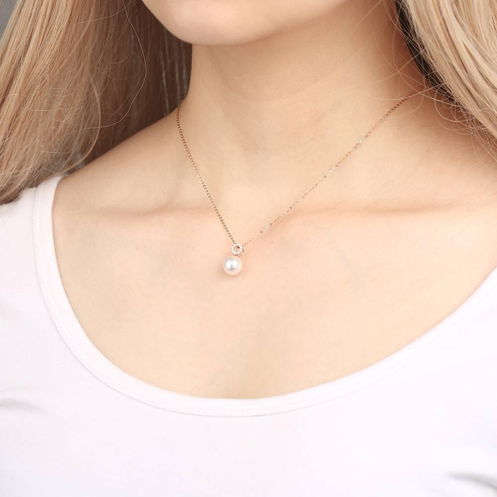 Time Flies Necklace 18K Rose Gold - Silver - soufeelus