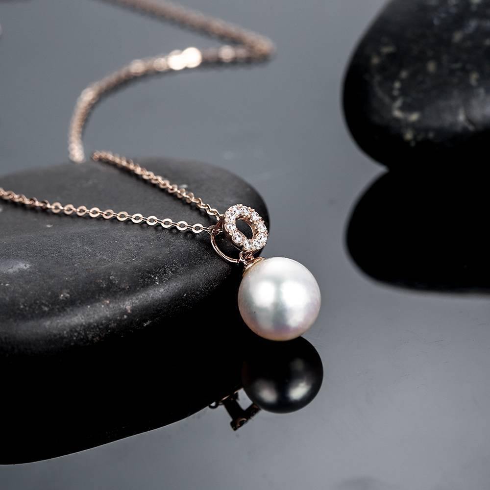 Time Flies Necklace 18K Rose Gold - Silver - soufeelus