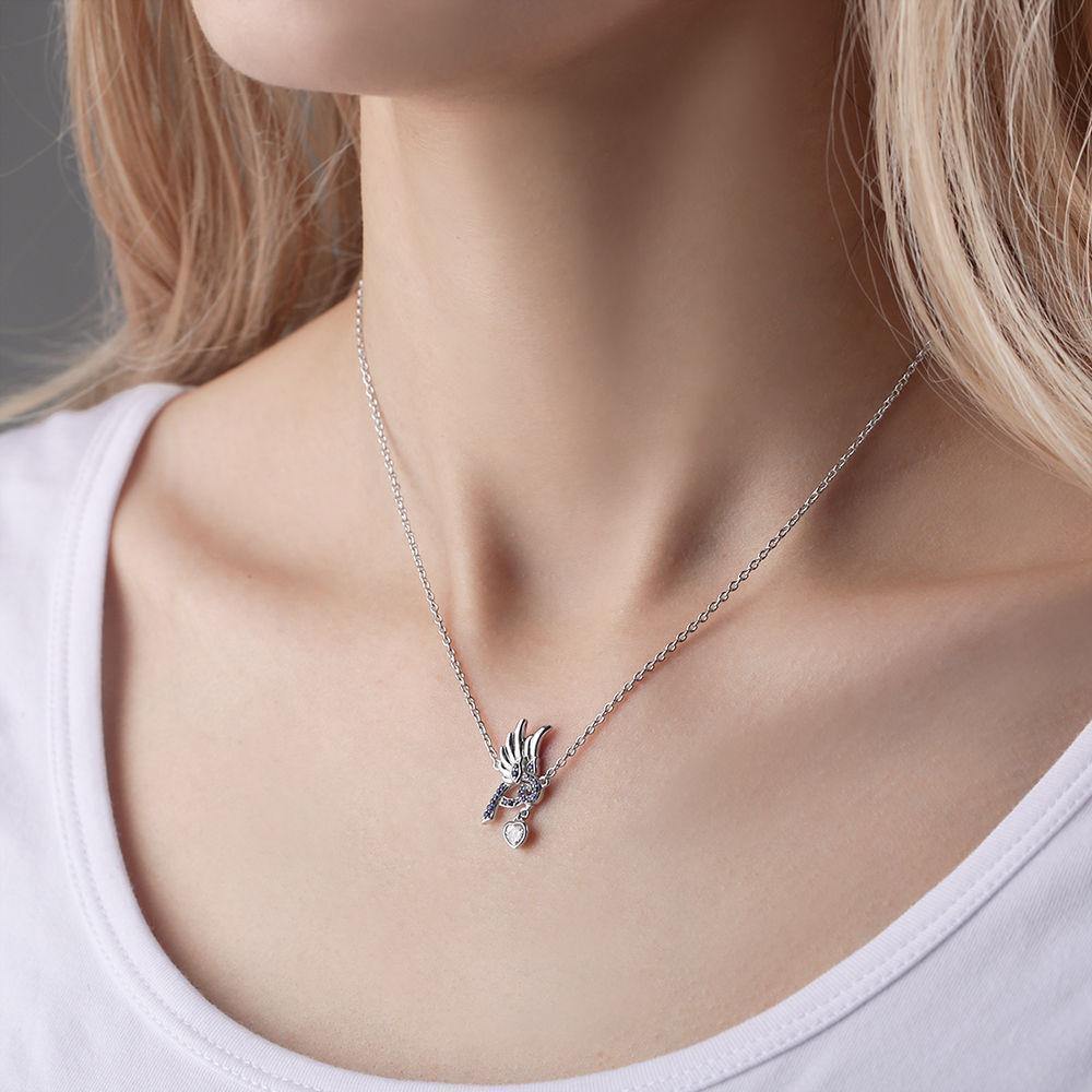 Blue Robin Pendant Necklace - soufeelus
