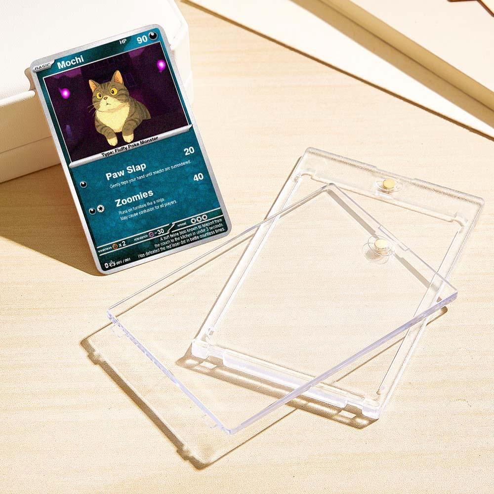 Custom POKE Card Portrait from Photo - Personalized Anime Poster - Fathers Day Gift- Funny Cartoon Card -  NameNecklaceUK