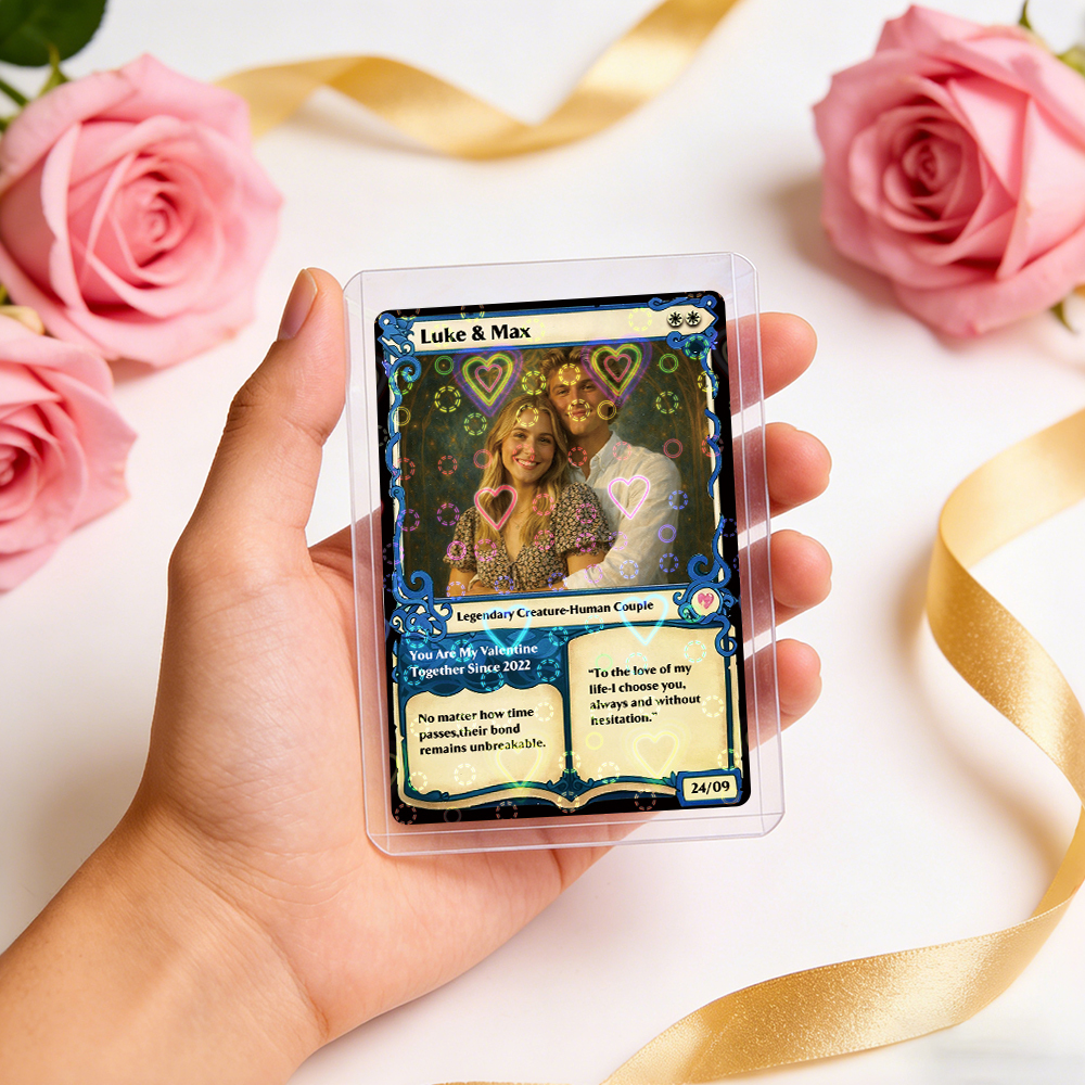 Custom MTG Anime Card Personalized Magic Card Fantasy Game Anime Card Valentine's Day Gift for Couple -  NameNecklaceUK