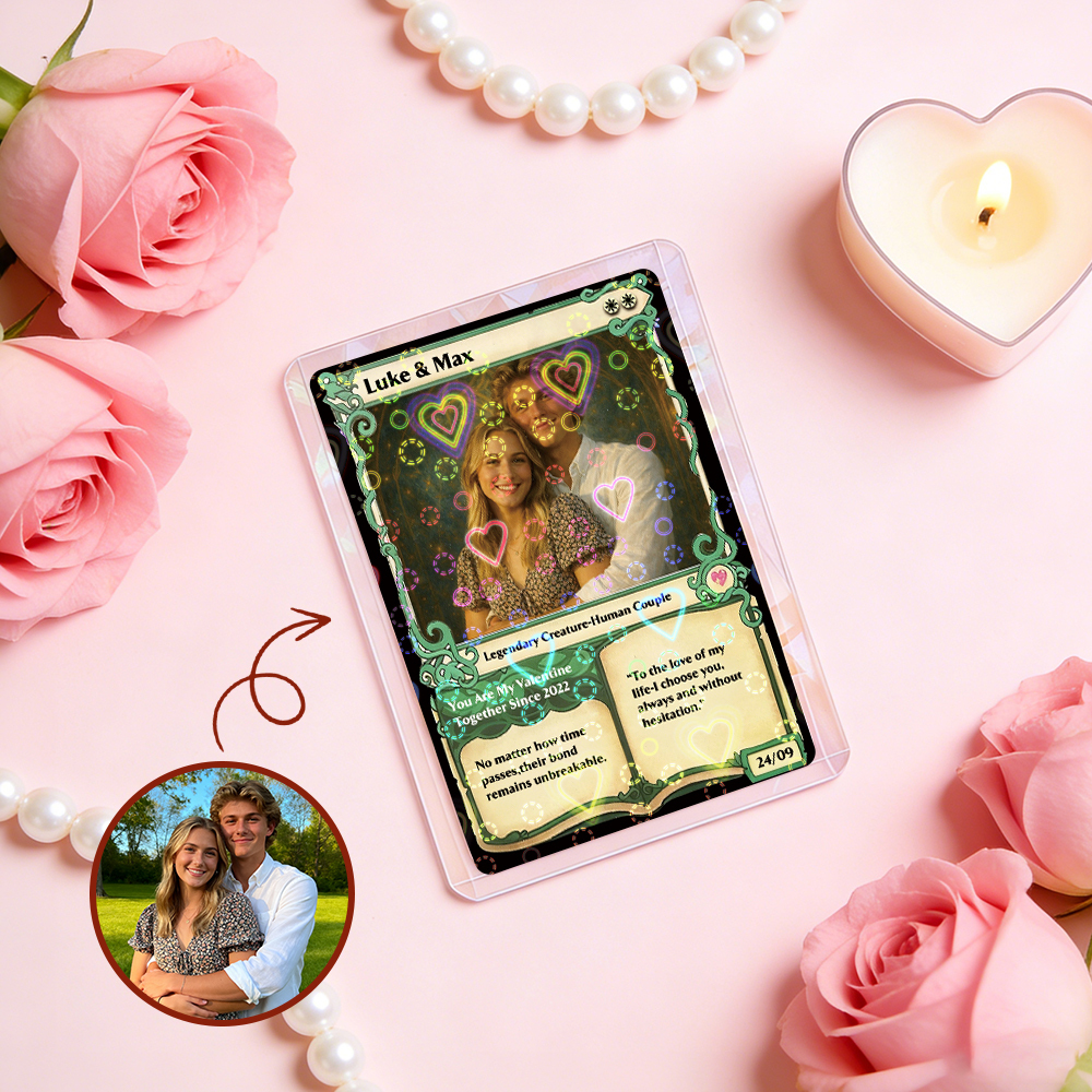 Custom MTG Anime Card Personalized Magic Card Fantasy Game Anime Card Valentine's Day Gift for Couple -  NameNecklaceUK