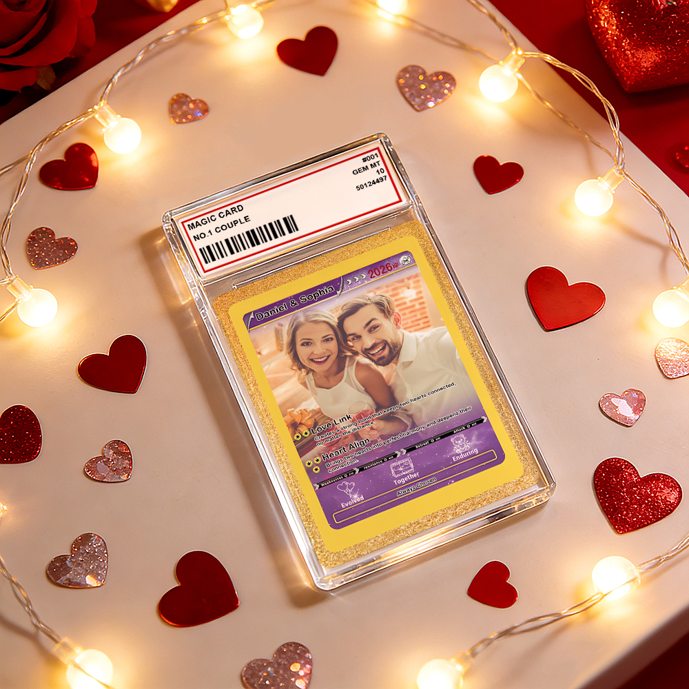 Personalized Valentine’s Day Power Couple Card, Custom Anniversary Card Couple Photo Anime Style, Best Valentine's Day Gift for Lover -  NameNecklaceUK