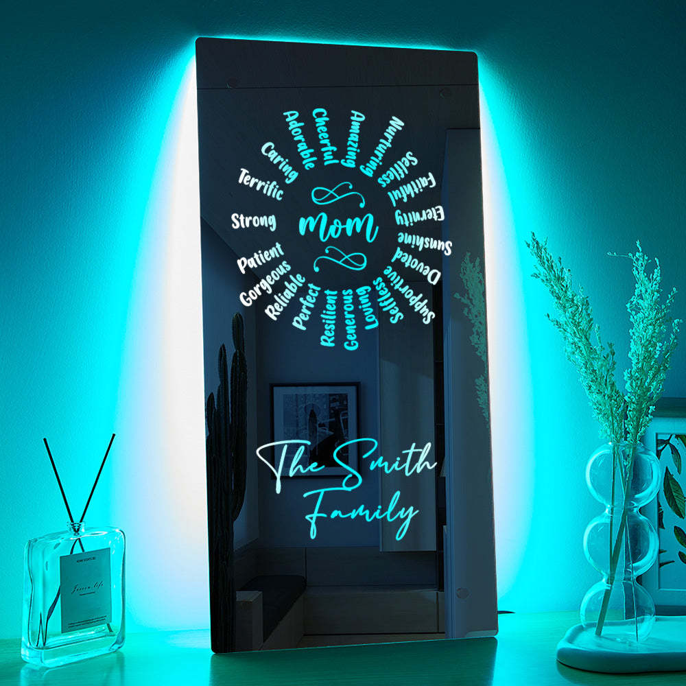 Personalized Name Mirror Light Mother's Day Gift - yournamenecklaceuk