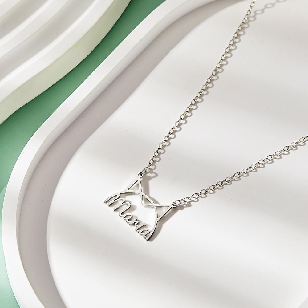 Personalized Pet Name Necklace for Women Pet Lover Memorial Pendant Necklace Cat Animal Pendant Jewelry Gift - yournamenecklaceuk