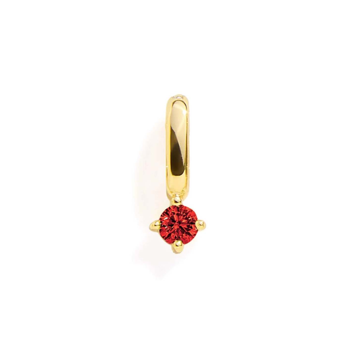 RUBY CHARM- GOLD - yournamenecklaceuk