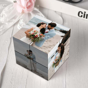 Custom Infinity Photo Cube Multiphoto Rubic Cube Creative Wedding Gifts