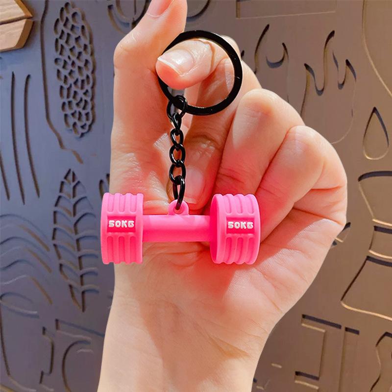 Mini Dumbbell Keychain Fitness Gym Keyring Bag Charm Gift for Gym Lovers -  NameNecklaceUK